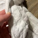 Free People White Mini Dress Embroidered Bell sleeves Size S (mend job pictured) Photo 7