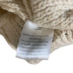 Pink republic  Ivory Cable Knit Faux Fur Collar Toggle Sweater Vest Size Medium Photo 5