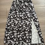 Amazon Floral Print Midi Skirt With Slit  Photo 0
