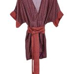 VIX Paula Hermanny Luri Plum Liz Mini Short Jumper Coverup Size Medium Purple Photo 4