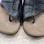 Taos Women's Black Leather Gift 2 Thong Sandals Flip Flops Size 8 Photo 8