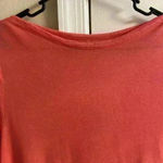 J.Jill Boat neck elliptical tee tunic tencel lyocell blend salmon color Large Photo 2