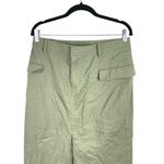 Gap Olive Green High Waisted Front Slit Midi Utility Straight Pencil Skirt Sz 30 Photo 3