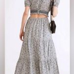 Madewell 2 PC Set Button-Front Tiered Maxi Skirt and top in Florentine Floral Photo 4