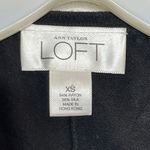 Loft Ann Taylor  Silk Blend‎ Sweater Cropped Wrap Jacket Black Photo 4