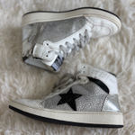 Vintage Havana Womens High Top Sneakers Rhinestone Star White Silver Size 5 Photo 0