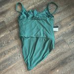 Ellen Tracy Women’s One piece swimsuit Romper Size 12 Sage Green Photo 4