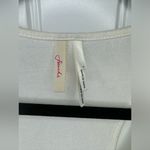 Frenchi Ivory Beaded Embroidered Floral Tank Top Photo 3