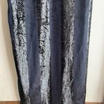 Yumi Kim Pietra Metallic Striped Velvet Maxi Dress Black Photo 8
