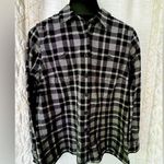 Duluth Free Swingin' Flannel Shirt plaid size S black white and gray Photo 0