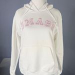 J. America Women’s White Embroidered UMASS College University of Massachusetts Hoodie M NEW Photo 0