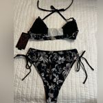 KILLSTAR  Harlette's Revenge Bikini Skulls Flowers Pentagram Goth Punk NWT Photo 5