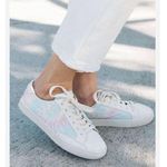 Soludos  Ibiza Pebbled Leather Pink, Blue, White Tiedye Sneaker Photo 0