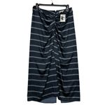 Vince . $395 NWT Rugby Stripe Gathered Satin Skirt 4 S Photo 1