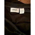 Chico's Black Velvet Midi Skirt Womens Size Small Photo 3