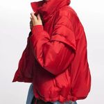 Free People NWOT Penelope Packable Puffer Jacket in Red Photo 0