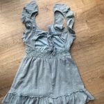 Altar'd State Altar’d State Boho Ruffle Mini Dress Light Blue Smocked Waist Size S Photo 1