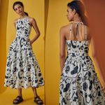 Hunter Bell  Turner Dress Size 4 Cotton Abstract Printed Midi Dress Photo 1