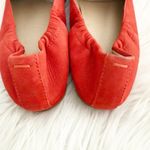 Eileen Fisher | Sim Suede Loafer Cinnabar Orange Red Elastic Back Heel | Size 5 Photo 5