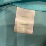 Lilly Pulitzer  100% Silk Elsa Poolside Blue Shirt Photo 9