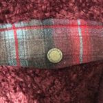 Pendleton  Burgundy Fuzzy Furry Zip Jacket Medium Photo 4