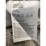 H&M  Cream Plaid Checkered High Rise Drawstring Skinny Ankle Trousers Pants Sz L Photo 2