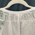 J.Jill - pure Jill-White, sheer, embroidered elastic sleeves- SOFT-long sleeve-XS Photo 9