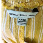 American Eagle  OUTFITTERS Yellow & White Stripe Wrap Shorts ~ Women's Size SMALL Photo 5
