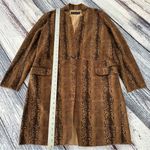 BLANK NYC  Copperhead Faux Leather Trench Coat Photo 8