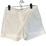 J.Crew  White Chino Lightweight Cotton Blend Casual Shorts Women Sz 0 Photo 0