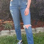 Abercrombie & Fitch Curve Love Ultra High Rise Ankle Straight Jeans Photo 0