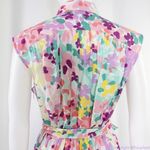 Kate Spade NWT Painted Petals Floral Cotton Shirtdress, Pastel Photo 13