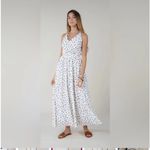 Molly Bracken  Polka Dot Open Back Maxi Dress Size Medium Photo 2