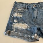 American Eagle  Outfitters Women's Ripped Blue Jean Shorts Photo 2