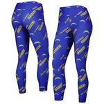 NFL NWT Team Apparel Women's Los Angeles Chargers Allover Print Leggings - L Photo 1