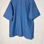 Emerson Fry Women’s Denim Layering Jacket Shell Button Front in Indigo Denim S Blue Photo 8