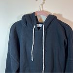 Free People  Beach Black Cropped Hoodie Turtle Bay Women’s Medium Photo 2