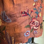 Johnny Was  Aimee Puff Sleeve Peasant Top In Pink Floral embroidered Size Small. Photo 10