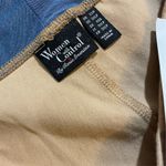 Women with Control Capri Yoga Pants Beige Stretch Knit Leggings Pockets Size 2X Photo 2