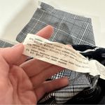 ZARA ‎ Gray & White Striped High Rise Cropped Pants Size S Photo 6