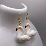Flamingo Swan Earrings Photo 1