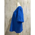 FIGS  Women's Catarina Scrub Top Size 4XL Royal Blue Workwear Blouse Photo 3