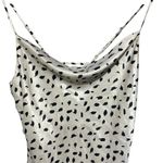 Lola Grace Cowl Neck Cream Black Ultra Mini Slip Dress Small Photo 8