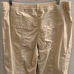 Chico's  Womens Convertible Cargo Crop Beige Pants Size 2/14 Photo 4