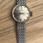 Tissot Ladies Vintage Mechanical Watch Gold Filled Bracelet Gold Plated Bezel Photo 3