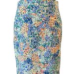 J.Crew  Multicolor Floral Pencil Skirt | Size 4 | Vibrant Print & Lined Preppy Photo 0