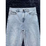 Volcom Women's Hockey Dad Jeans Light Wash Cropped Wide Leg Denim Size 32 Photo 1