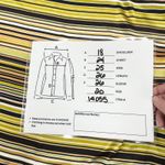 Bonnie Howard Womens Satin Top Size 20 Retro Mod Disco 70s Stripe Groovy Funky Yellow Photo 7