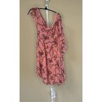 Pinko Uniqueness NWT One Shoulder Crepe Dress in Pink Size 44 IT/US 8 Photo 4