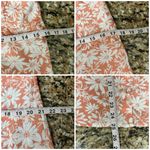 Bleu Pepper Orange Floral Milkmaid Cottegecore Mini Dress Beach Coastal Preppy L White Size L Photo 4